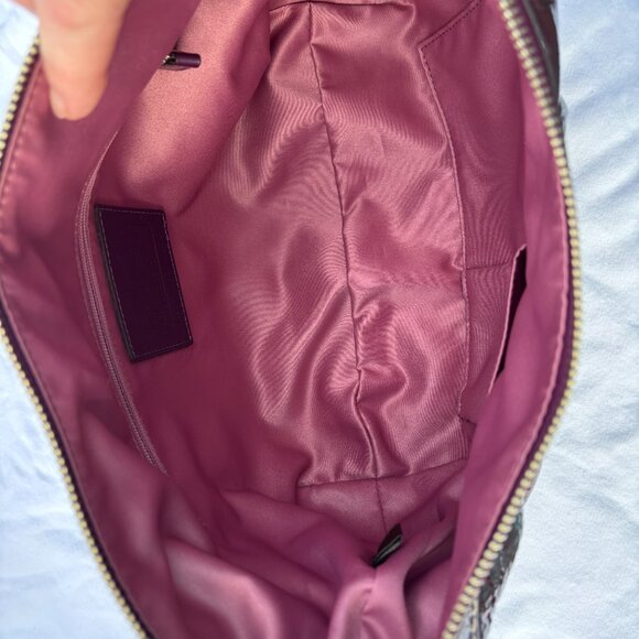 Coach Plum Patent Leather Purse and Matching Wallet #Z19605 - Picture 6 of 12